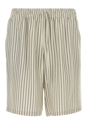 Le Kasha striped-pattern shorts - Blue