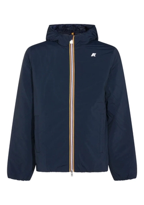 K-Way logo-detail hooded jacket - Blue