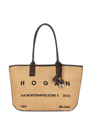 Hogan address tote bag - Neutrals
