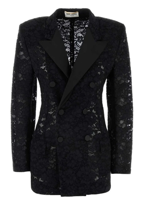 Saint Laurent double-breasted tuxedo jacket - Black