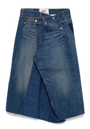 Junya Watanabe x Levi's denim midi skirt - Blue