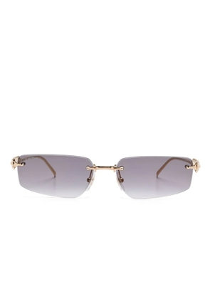 Cartier Eyewear rimless sunglasses - Gold