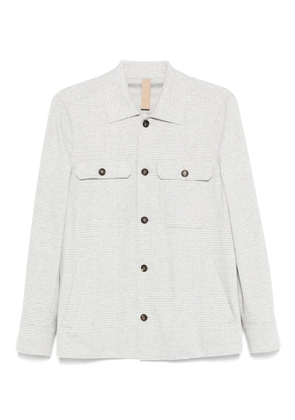 Eleventy checked shirt jacket - Grey