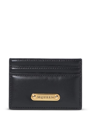 Alexander McQueen logo-plaque cardholder - Black
