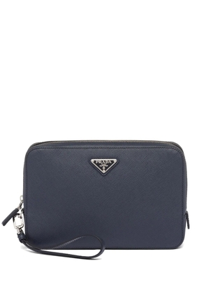 Prada Saffiano leather clutch bag - Blue