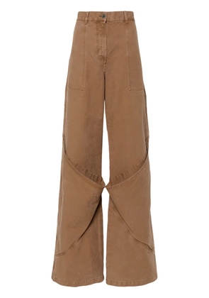 The Attico Long trousers - Brown