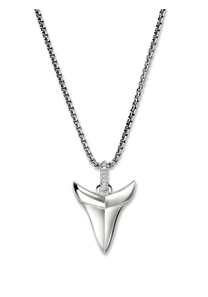 John Hardy Shark Tooth Talisman diamond necklace - Silver