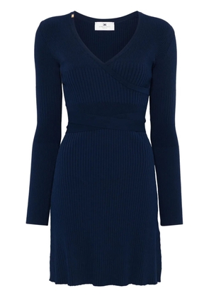 Elisabetta Franchi knitted mini dress - Blue