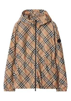 Burberry check lightweight jacket - Neutrals