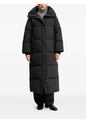 BOSS stand-collar padded coat - Black