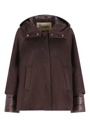 Herno cashmere hooded jacket - Brown