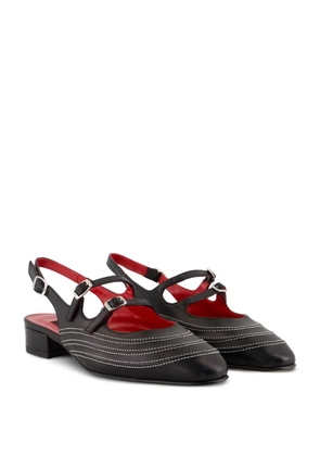 Carel Paris Peche Moto buckled pumps - Black