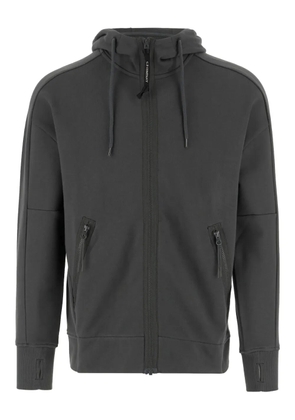 C.P. Company goggle-detail zip-up hoodie - Grey
