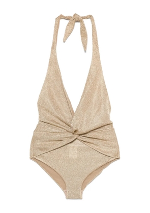 Giuseppe Di Morabito metallic-finish swimsuit - Gold