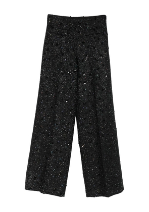 SANDRO sequin-embellished trousers - Black