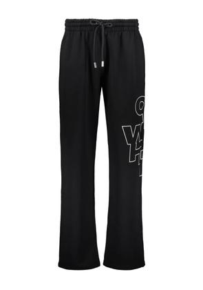 Off-White logo-print track pants - Black