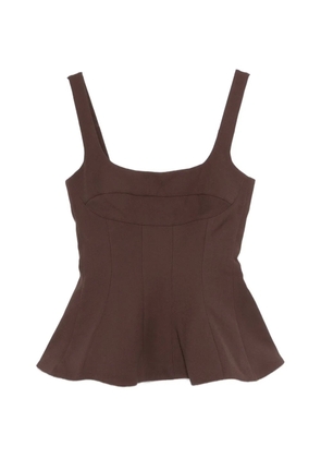 Stine Goya square-neck top - Brown