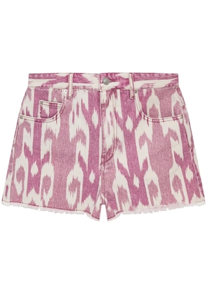 MARANT ÉTOILE abstract-pattern print shorts - Pink