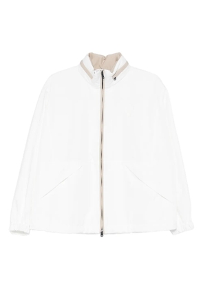 Brunello Cucinelli zip-up collar jacket - White