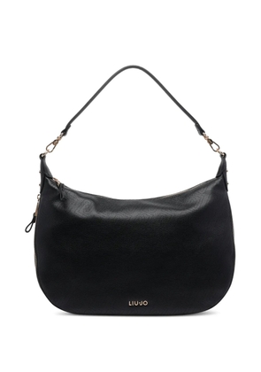 LIU JO logo zip shoulder bag - Black