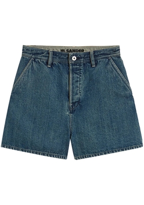 JIL SANDER+ high-rise denim shorts - Blue