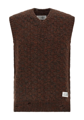 MM6 Maison Margiela sleeveless sweater - Brown