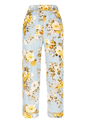 jucca approved floral-print trousers - Blue