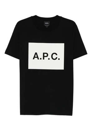 A.P.C. logo-detail T-shirt - Black