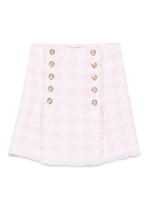 Balmain tweed mini skirt - Pink