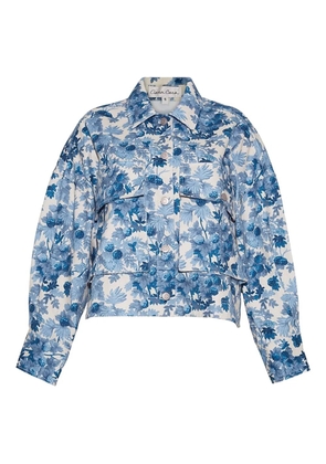 Cara Cara Kobie floral-print denim jacket - Blue