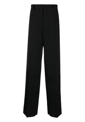 Jil Sander high-waist wool wide-leg trousers - Black