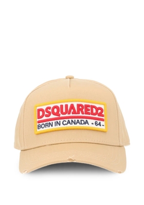DSQUARED2 logo patch cap - Neutrals