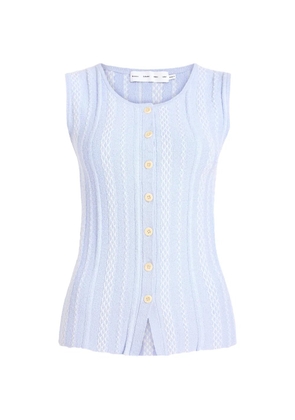 Proenza Schouler White Label Alyna textured vest - Blue