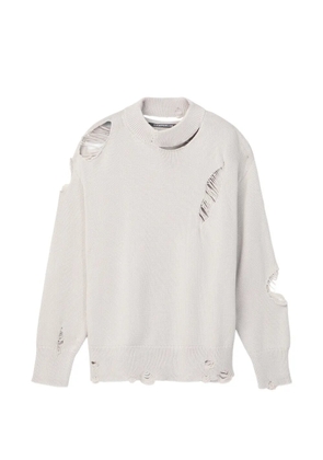 CamperLab distressed crewneck sweater - Neutrals