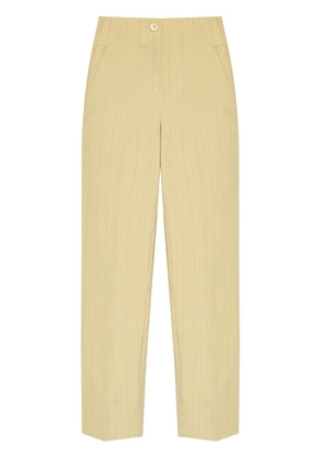 GANNI high-waisted striped trousers - Neutrals