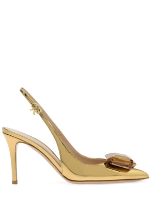 Gianvito Rossi Jaipur 90mm slingback pumps - Gold