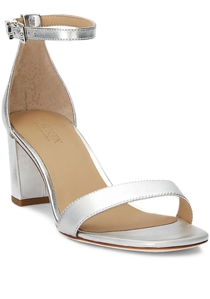 Lauren Ralph Lauren metallic ankle-strap sandals - Silver