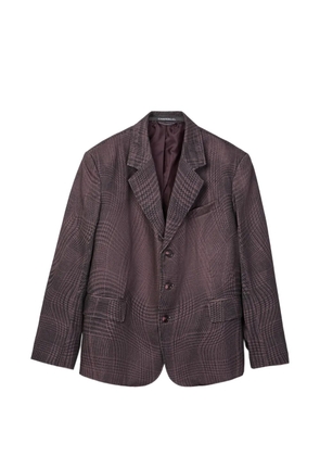 CamperLab check pattern blazer - Purple