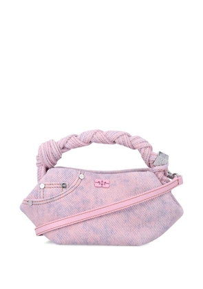 GANNI small Bou braided tote bag - Pink