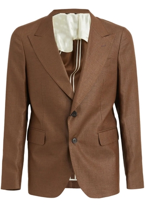 Brian Dales single-breasted blazer - Brown