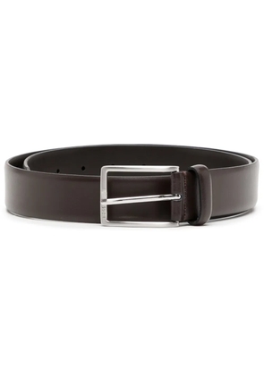 BOSS buckle-fastening leather belt - Brown