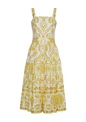 Cara Cara tiered floral-print dress - Yellow