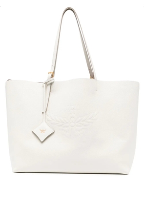 MCM large Himmel leather tote bag - White