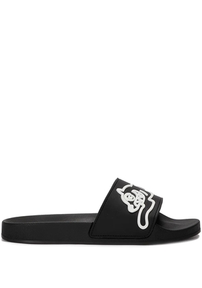 ICECREAM embossed slides - Black