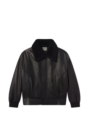 FRAME The Nightcap bomber jacket - Black