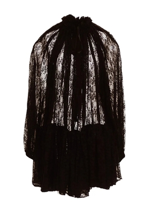 Patou lace mini dress - Black