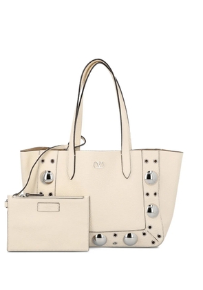 Valentino Garavani Nellcôte leather tote bag - Neutrals