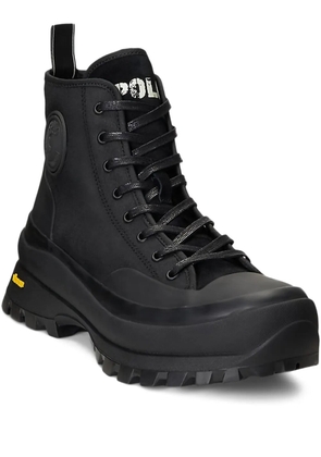 Polo Ralph Lauren logo-appliqué hiking boots - Black