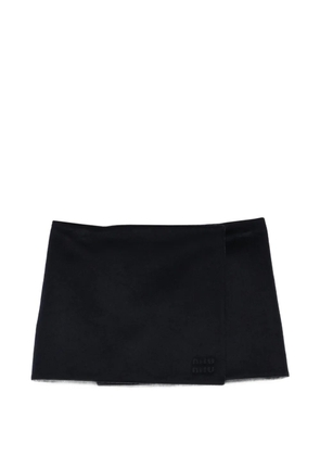 Miu Miu wrap mini skirt - Blue