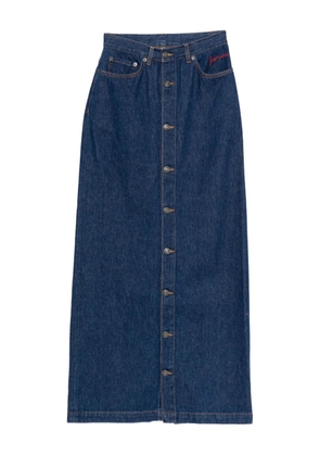 Fiorucci button-front denim skirt - Blue
